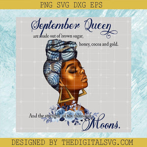 September Girls PNG, September Queen PNG, Birthday Month PNG - TheDigitalSVG