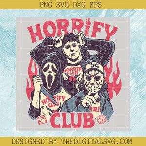Horrify Club Halloween SVG, Horror Hellfire Club SVG, Stranger Things Halloween SVG - TheDigitalSVG