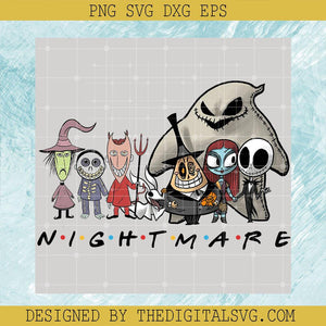 Halloween Friends Nightmare PNG, Nightmare Before Christmas PNG, Halloween PNG Sublimation - TheDigitalSVG