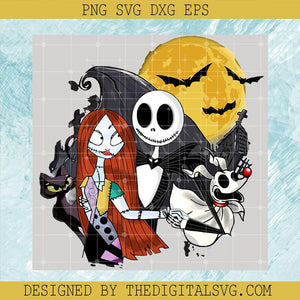 Jack Skellington And Sally Heart SVG, Nightmare Before Christmas SVG, Halloween SVG - TheDigitalSVG