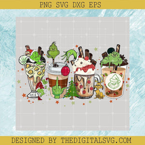 The Grinch Coffee Lattee PNG, Christmas Holiday Cofffee PNG, Merry Christmas PNG - TheDigitalSVG