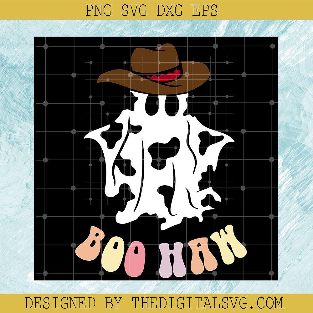 Western Ghost Cowboy SVG, Boo Haw SVG, Cowboy Halloween SVG - TheDigitalSVG