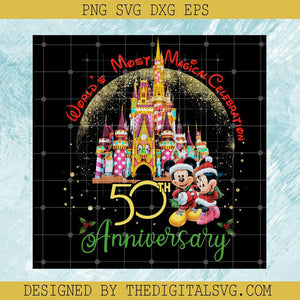 Worlds Most Magical Celebration PNG, 50th Anniversary Disneyland PNG, Castle Bright PNG - TheDigitalSVG