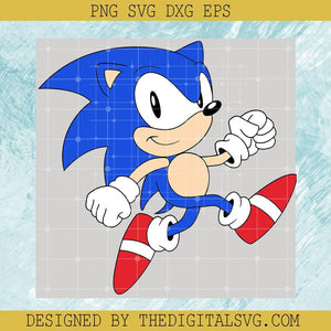 Sonic SVG For Cricut Files, The Hedgehog SVG, Cartoon Funny Cute SVG - TheDigitalSVG