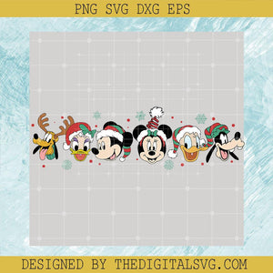 Disney Christmas Friends SVG, Disney Family Merry Christmas SVG, Holiday SVG - TheDigitalSVG