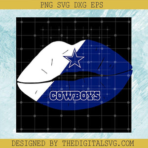 Dallas Cowboys Lips SVG, Sport NFL SVG, Cowboys Girl SVG - TheDigitalSVG