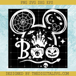 Mickey Mouse Boo SVG, Disney Halloween SVG, Walt Disney SVG - TheDigitalSVG