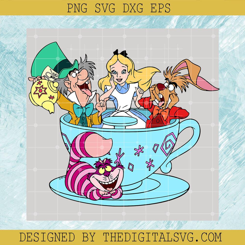 Character Alice in Wonderland SVG PNG EPS DXF, Alice Princess Disney Svg, Mad Tea Party Holiday Svg - TheDigitalSVG