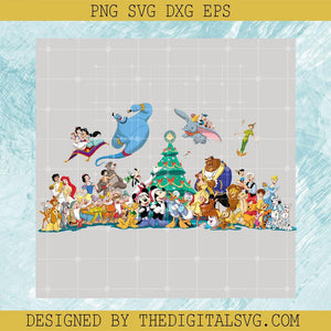 Disney Merry Christmas Designs PNG, Disney Family Tree Xmas PNG, Funny Christmas Vibes PNG - TheDigitalSVG