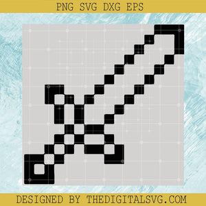 Dimond sword SVG, Minecraft SVG, Minecraft Games SVG - TheDigitalSVG