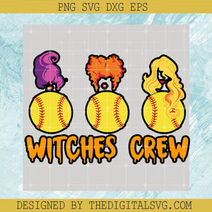 Hocus Pocus Softball SVG, Witches Crew Halloween SVG, Sister Sanderson SVG - TheDigitalSVG