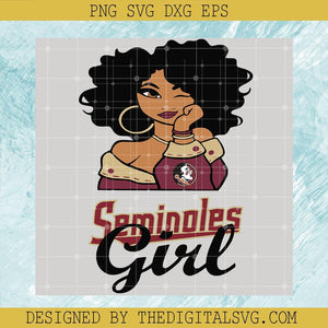 Florida State Seminoles SVG, Girl NCAA Sport SVG, Black Girl SVG - TheDigitalSVG