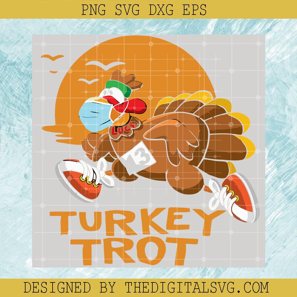 Running Turkey Trot SVG, Turkey Thankgiving SVG, Chicken Autumn Fall SVG - TheDigitalSVG