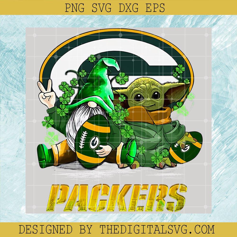 Packers Gnome With Baby Yoda PNG, St Patrick's Day PNG, Baby Yoda Irish PNG - TheDigitalSVG