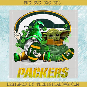 Packers Gnome With Baby Yoda PNG, St Patrick's Day PNG, Baby Yoda Irish PNG - TheDigitalSVG