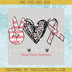 Peace Love Cure PNG, Breast Cancer Awareness PNG, Cancer Awareness Cure PNG - TheDigitalSVG