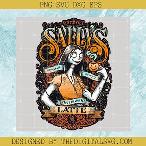 Sally Pumpkin Spiced Latte SVG, Sally Halloween SVG, Horror Halloween SVG - TheDigitalSVG