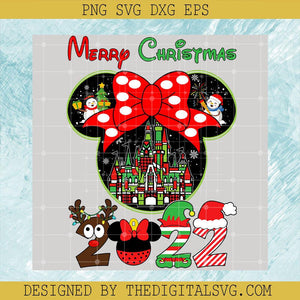 Mickey Minnie Mouse Christmas 2022, Disney Mouse Merry Christmas PNG, 2022 Disney Xmas Santa PNG - TheDigitalSVG