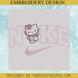 Hello Kitty Nike Machine Embroidery Design, Nike Machine Embroidery Design,Embroidery Design - TheDigitalSVG