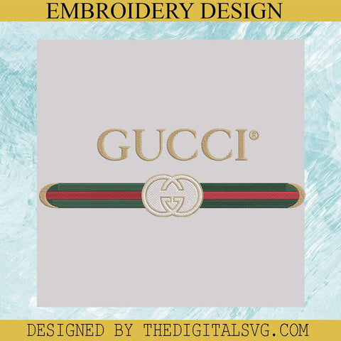 Gucci Logo Embroidery Design, Gucci Machine Embroidery Design,Embroidery Design - TheDigitalSVG