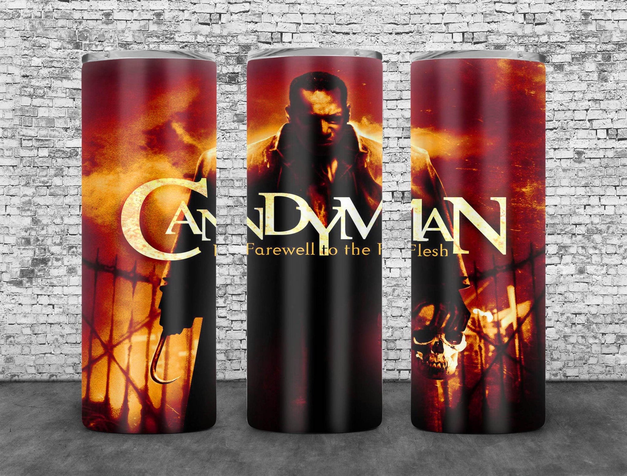 Candy Man Movie Tumbler Wrap PNG, Farewell To The Flesh 20oz Skinny Tumbler Design, Sublimation Designs PNG File - TheDigitalSVG