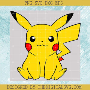 Cute Pikachu SVG, Pikachu SVG, Pokemon SVG