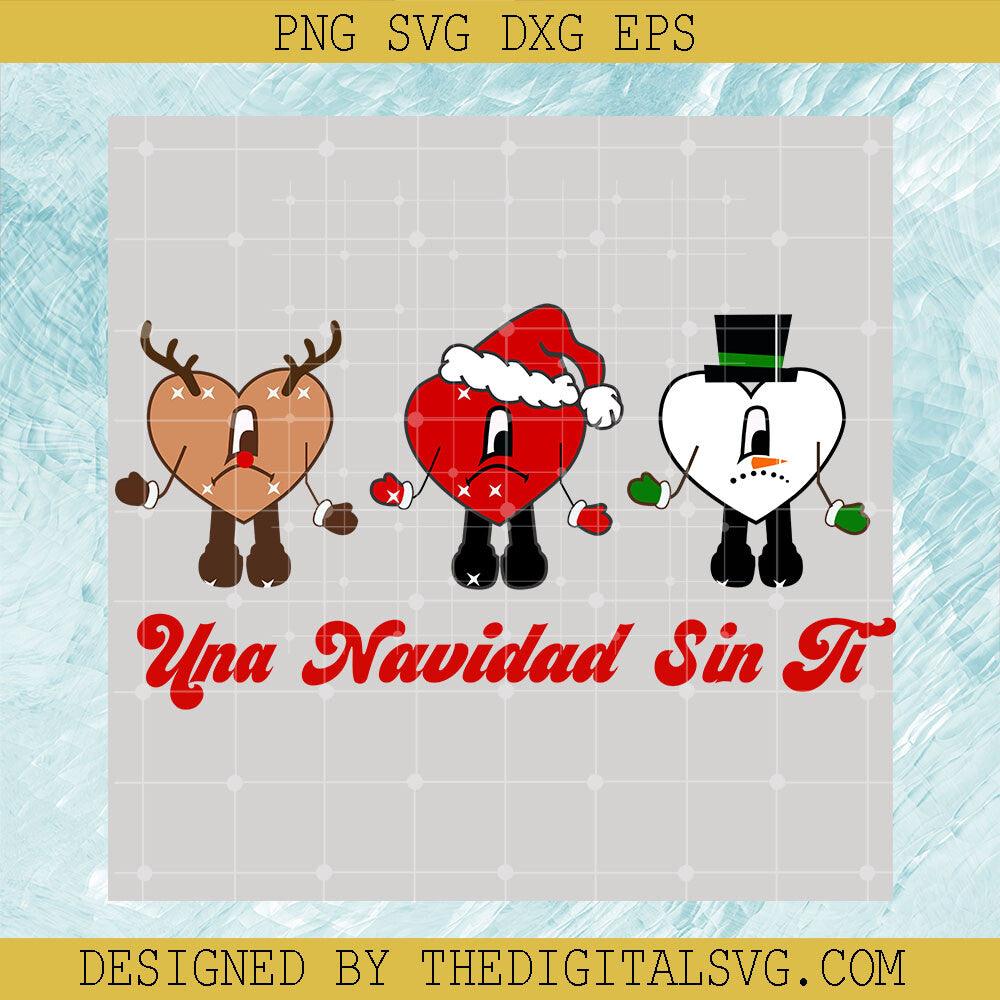 Una Navidad Si Ti SVG, Bad Bunny Navidad Christmas SVG, Bad Bunny Xmas SVG - TheDigitalSVG