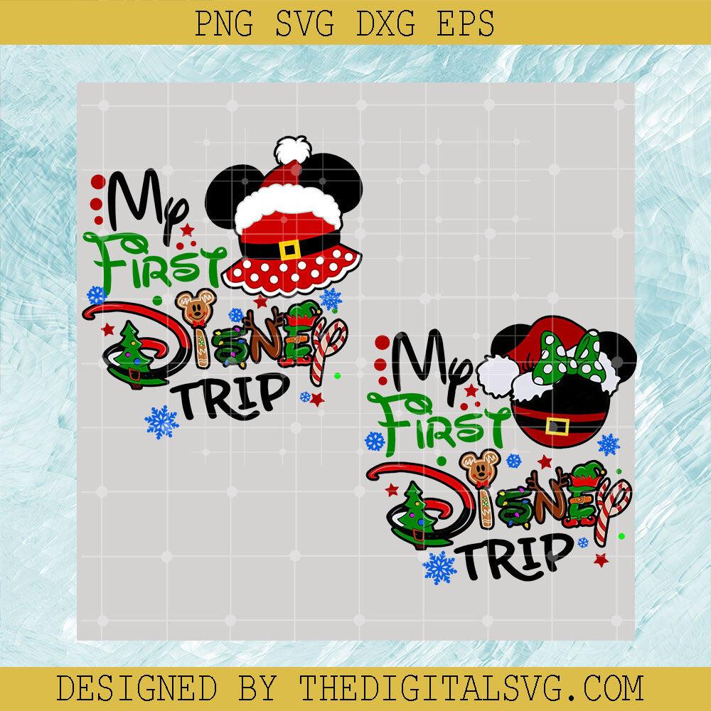 Christmas My First Disney Trip PNG, Mickey Minnie Holiday PNG, Disney Trip Xmas PNG - TheDigitalSVG