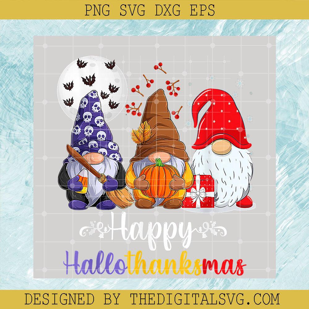 Happy HalloThanksMas PNG, Cute Gnomes PNG, Thanksgiving PNG - TheDigitalSVG