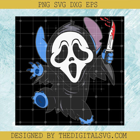 Halloween Stitch SVG, Ghost Face SVG, Scream Horror Movie SVG - TheDigitalSVG