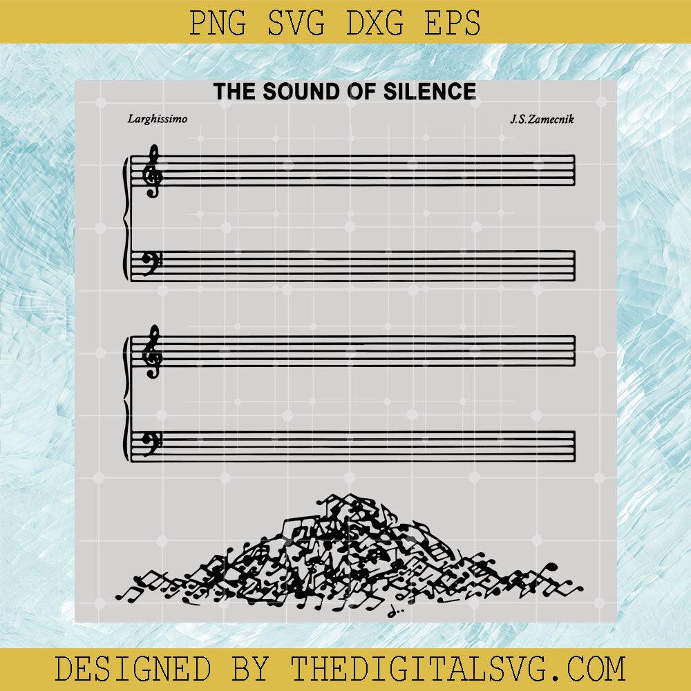 The Sound Of Silence SVG PNG EPS DXF, Empty Chord Svg, Lover Sound Svg - TheDigitalSVG