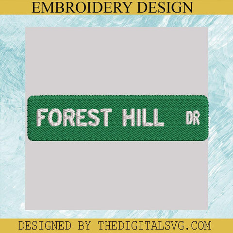 Forest Hills Dr Logo Embroidery Design, Forest Hills Drive Machine Embroidery Design,Embroidery Design - TheDigitalSVG