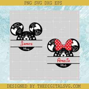 Mickey Monogram Svg, Minnie Monogram Svg, Monogram Frame Disney Svg - TheDigitalSVG