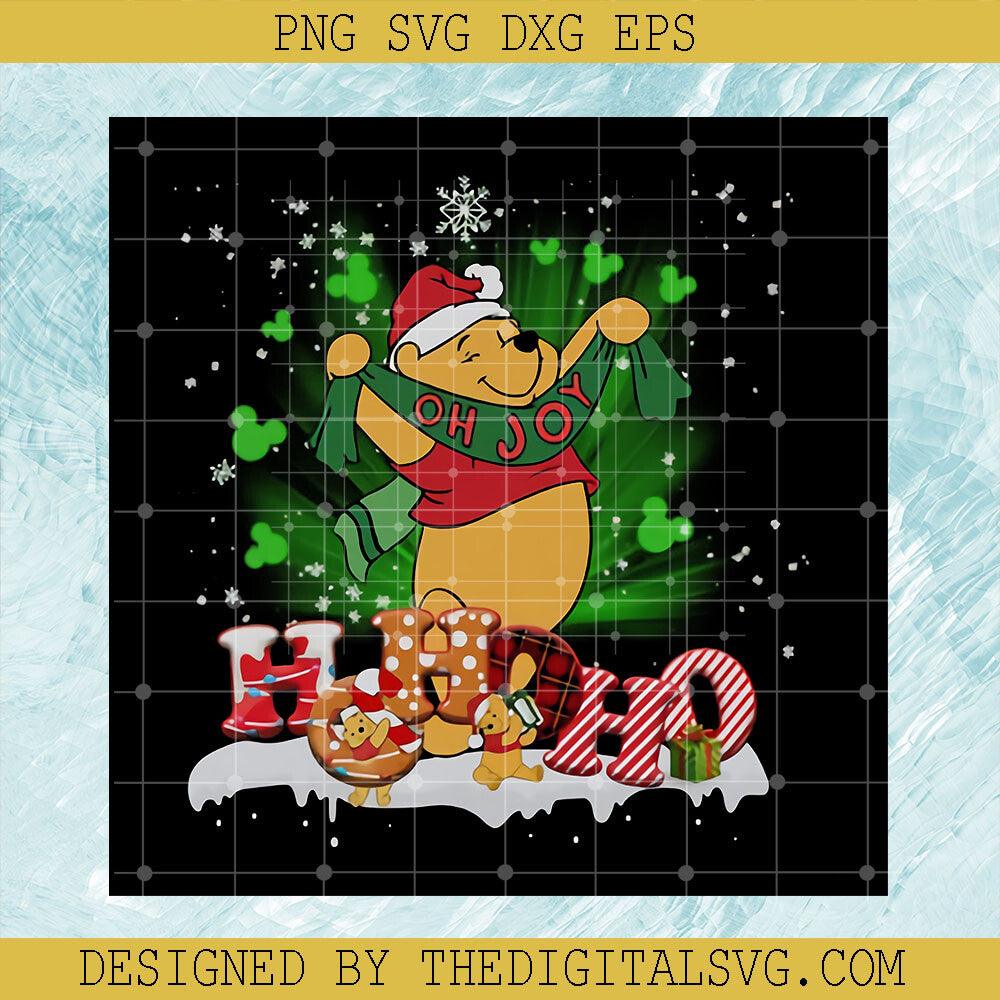 Ho Ho Ho PNG, Merry Christmas PNG, Oh Joy Pooh PNG - TheDigitalSVG
