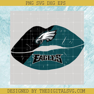 Philadelphia Eagles Lips SVG, Football Team SVG, Eagles Lips Logo SVG - TheDigitalSVG