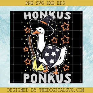 Honkus Ponkus SVG, Witches Duck Cute Honkus Ponkus SVG, Witches Duck Halloween SVG - TheDigitalSVG