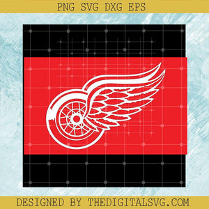 Detroit Red Wings SVG, Red Wings Logo SVG, Hockey Sports SVG - TheDigitalSVG