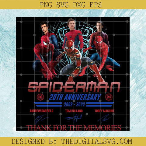 Spiderman 20th Anniversary Thank For The Memories Svg, Spiderman Svg, Cinema Ticket Svg - TheDigitalSVG