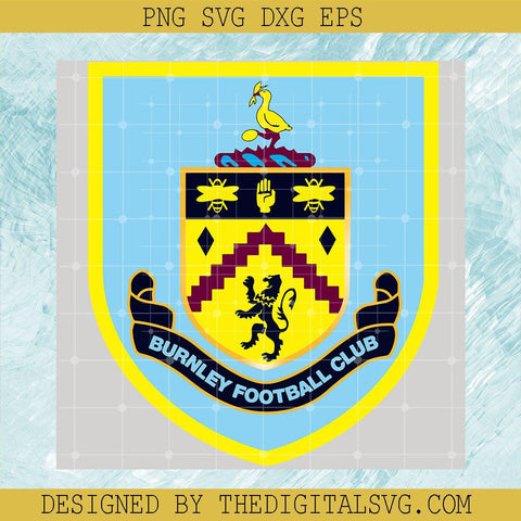 Burnley Football Club Svg, Burnley Vector Logo Svg, Burnley Colors Blue Black Yellow Brown Svg - TheDigitalSVG
