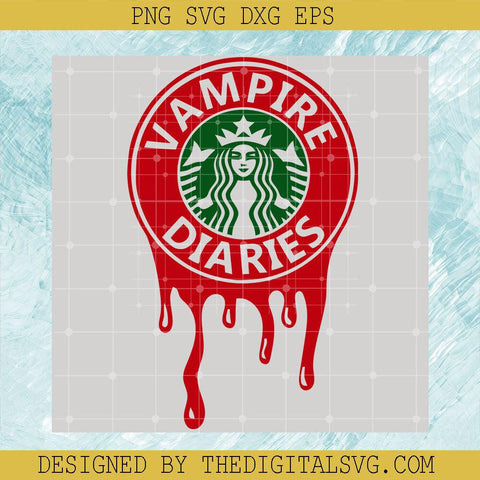 Vampire Diaries Starbucks Svg, Vampire Diaries Svg, The Vampire Coffee Cup Blood Label Svg - TheDigitalSVG