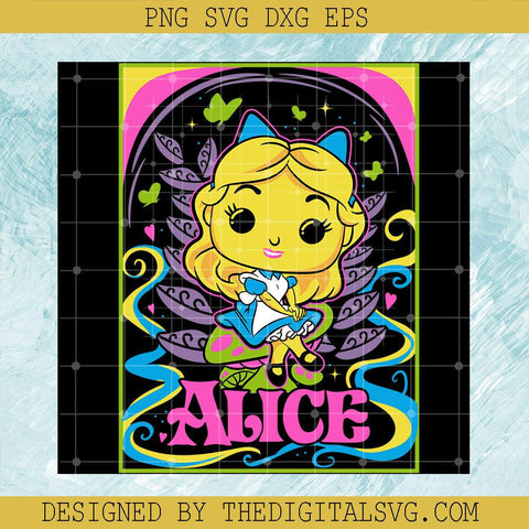 Funko Alica Neon Svg, Princess So Beautiful Svg, Alice Svg - TheDigitalSVG