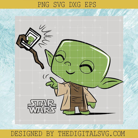 Funko Yoda Selfie Svg, Baby Yoda Svg, Star Wars Svg - TheDigitalSVG