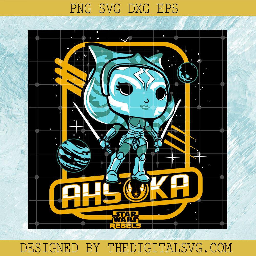 Funko Ahsoka Svg, Star Wars Svg, Cartoon Svg - TheDigitalSVG