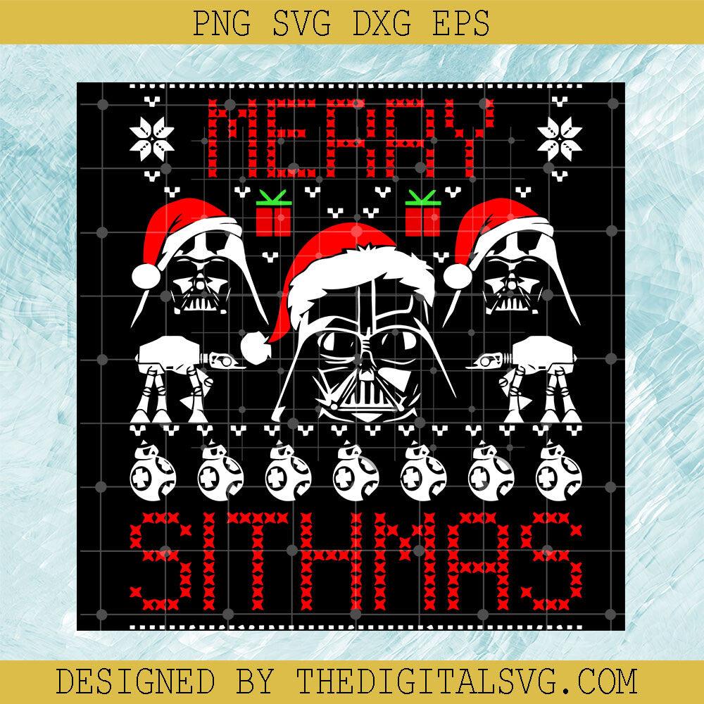 Merry Sithmas SVG, Queen Star Wars Sith SVG, Darth Vader Kylo Christmas SVG - TheDigitalSVG