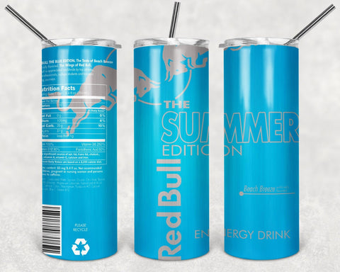 Red-Bull-Summer PNG, 20oz Skinny Tumbler Design, Sublimation Designs PNG File - TheDigitalSVG