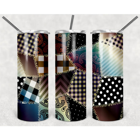 Patterns Of Dark Patches With Various Shapes PNG, 20oz Skinny Tumbler Design, Sublimation Designs PNG File - TheDigitalSVG