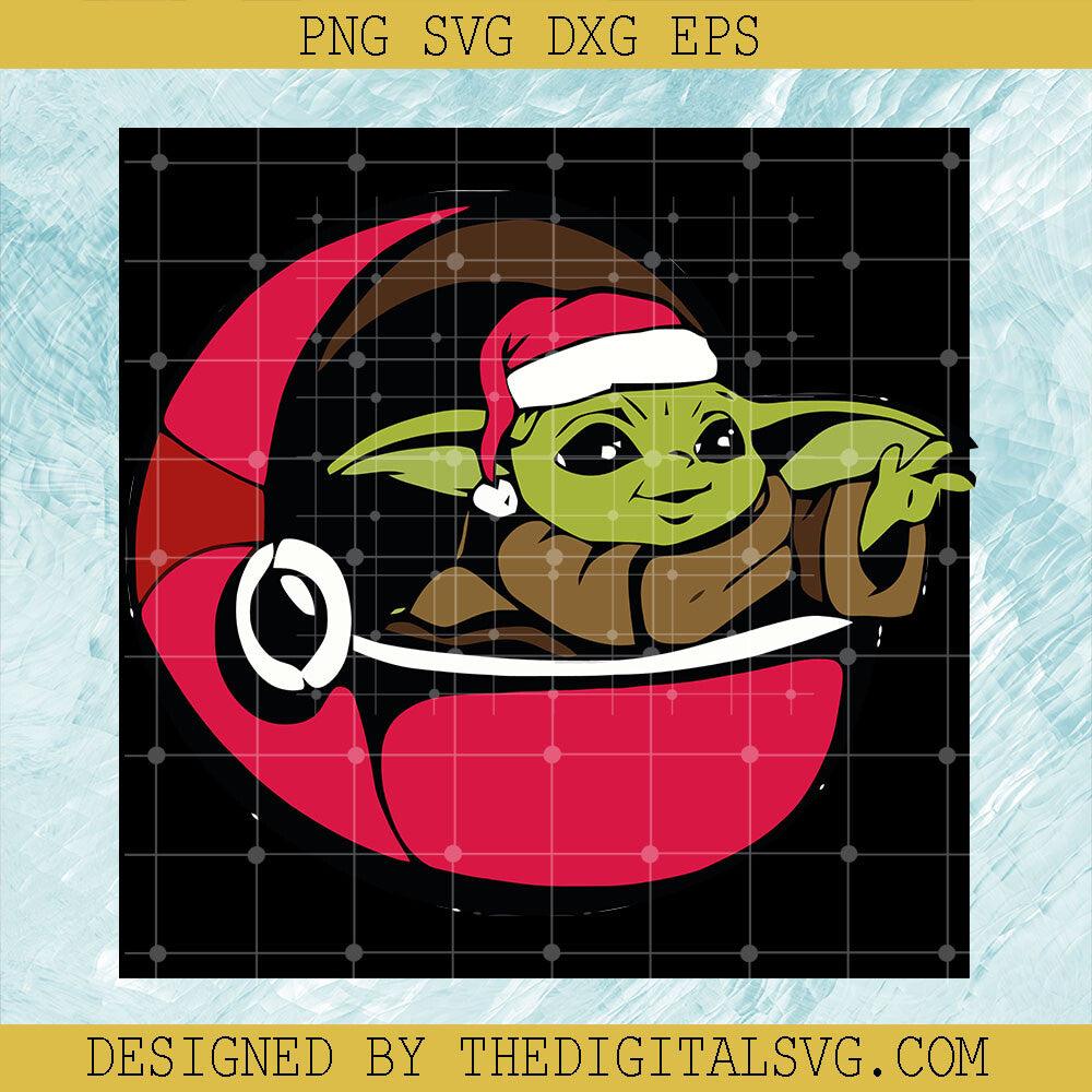 Baby Yoda Christmas SVG, Baby Yoda SVG, The Mandalorian Star Wars SVG - TheDigitalSVG