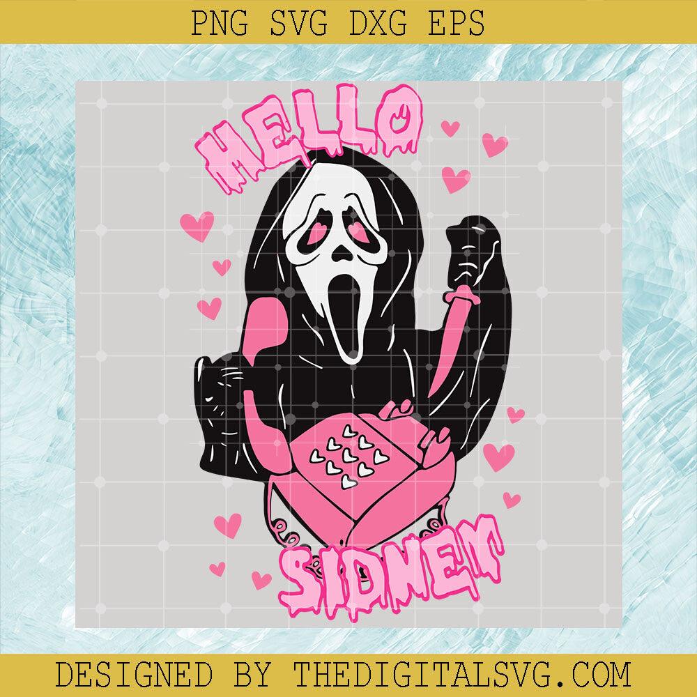 Hello Sidner SVG, Ghostface SVG, Halloween Ghost Horror SVG - TheDigitalSVG