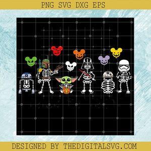 Star Wars Trick Or Treat PNG, Characters Skeleton Star Wars PNG, Halloween Star Wars PNG - TheDigitalSVG
