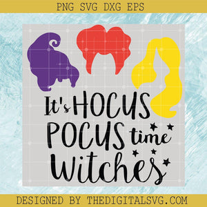 It's Hocus Pocus Time Witches SVG, Halloween Night SVG, Hocus Pocus SVG - TheDigitalSVG
